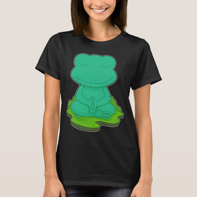 Frog Yoga Fitness Meditation T-Shirt (Vorderseite)