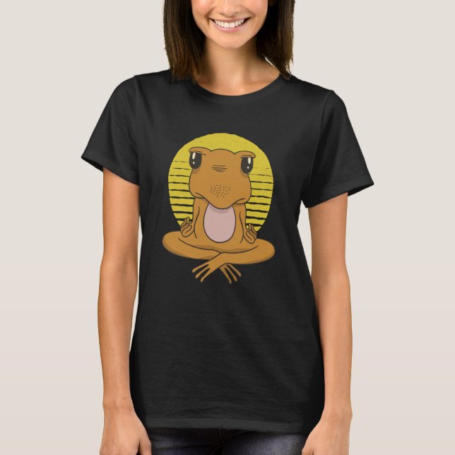 frog yoga namaste T-Shirt (Vorderseite)