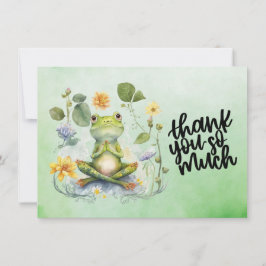 Frog Yoga vielen Dank Dankeskarte