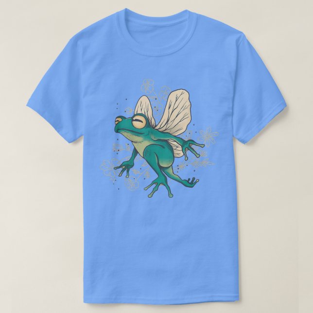 FrogFairy mit Flügeln T-Shirt (Design vorne)