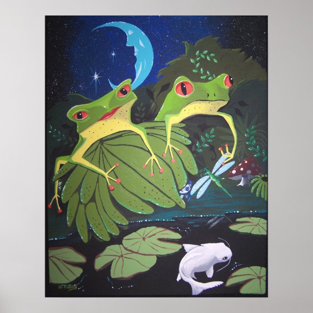 Froggen und Koi Poster (Vorne)