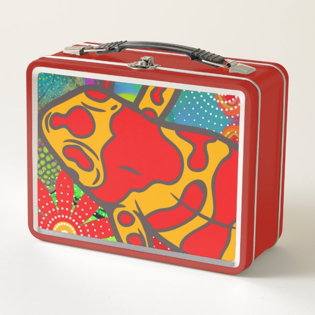 Frogger Metall Brotdose (Vorderseite)