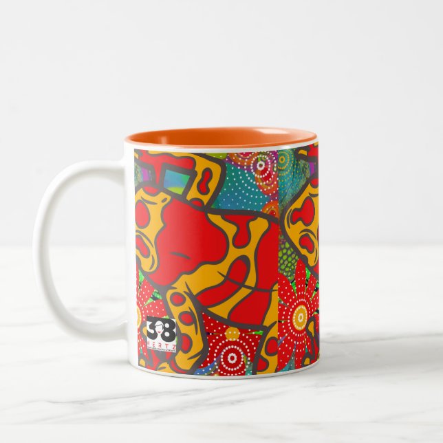 Frogger Zweifarbige Tasse (Links)