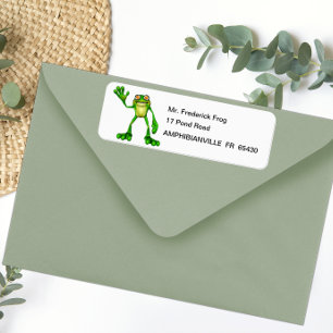 Froggie der Niedliche Cartoon Waving Frog