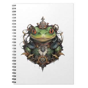 Froggie Frog Steampunk Design, Notizblock