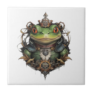 Froggie Frog Steampunk Fliese