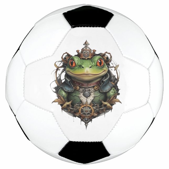 Froggie Frog Steampunk Fußball (Vorderseite)