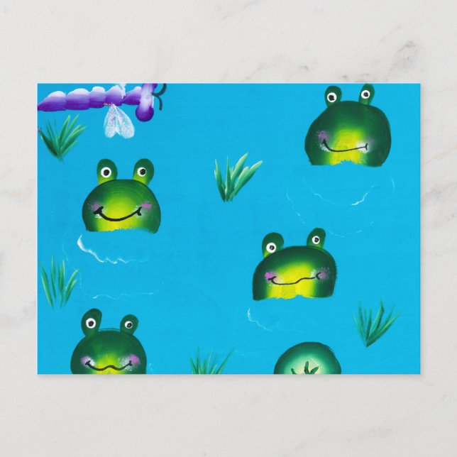 FROGGIE POND Postkarte (Vorderseite)