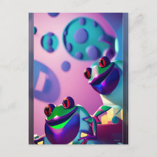 Froggled Ken Gage Fantasy Frog Postkarte