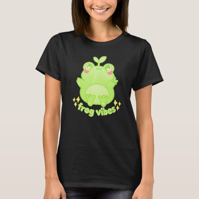 Froggy Crossing Frog Vibes T-Shirt (Vorderseite)