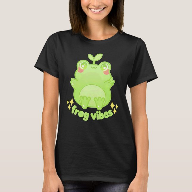 Froggy Crossing Frog Vibes T-Shirt (Vorderseite)