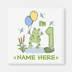 Froggy erster Geburtstag Magnet