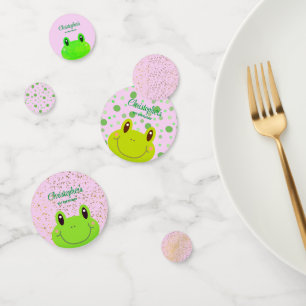 Froggy First Birthday Party Frog Confetti Konfetti
