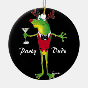 Froggy-Party-Typverzierung Keramikornament