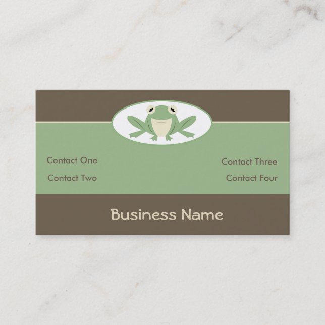 Froglet Business Cards Visitenkarte (Vorderseite)
