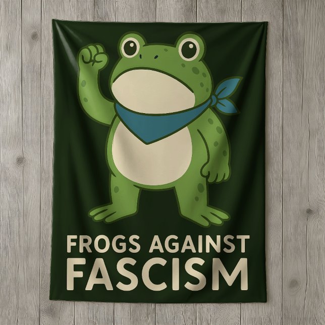 Frogs Against Fascism Portland Frog Protest Sherpadecke (Von Creator hochgeladen)