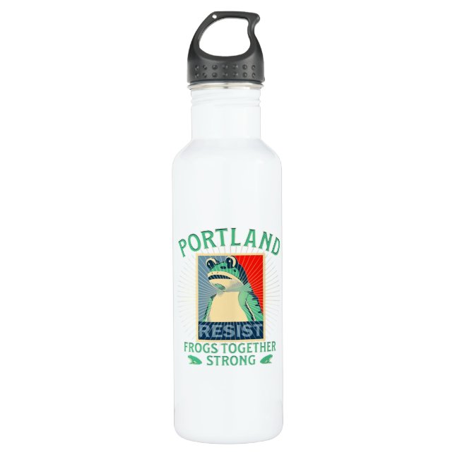 Frogs Classic Edelstahlflasche (Vorderseite)