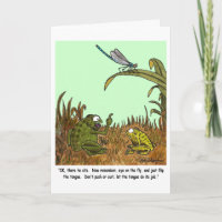 FROGS & DRAGONFLY-Karte