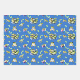 Frogs  geschenkpapier set