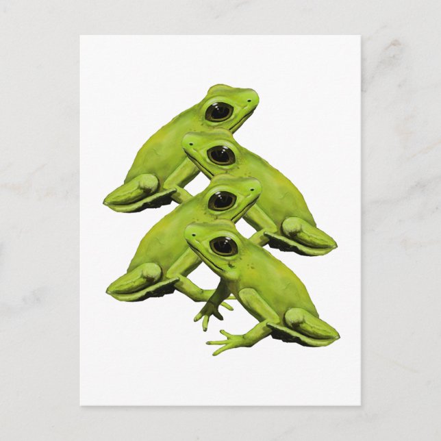 FROGS IN VIER POSTKARTE (Vorderseite)