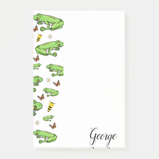 Frogs Post-it Klebezettel (Vorderseite)