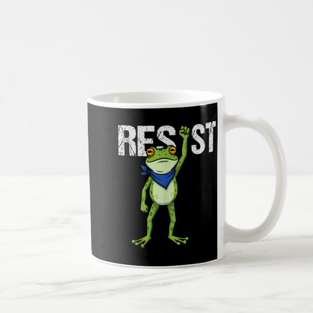 Frogs Resist - Rtland Frog Protest Funny  Kaffeetasse (Rechts)