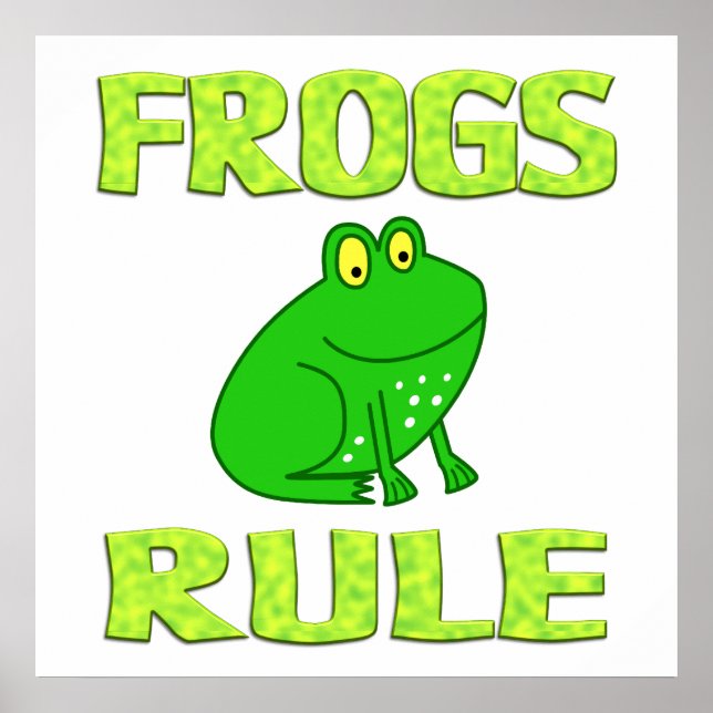 FROGS RULE Poster (Vorne)