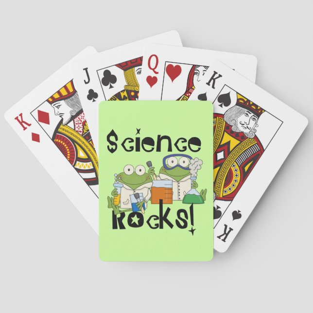 Frogs Science Rocks Spielkarten (Rückseite)