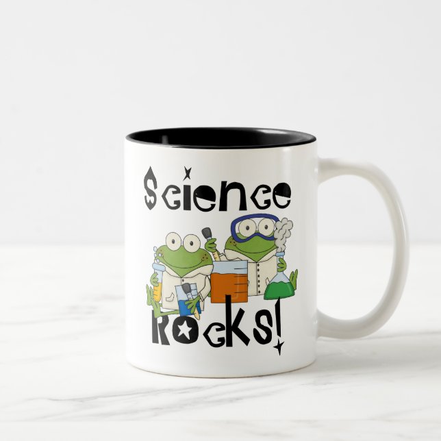 Frogs Science Rocks Zweifarbige Tasse (Rechts)