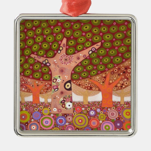 Frogspawn Bäume 2010 Ornament Aus Metall (Vorne)