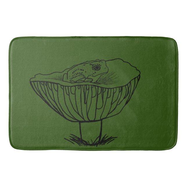 Frogy auf einem Pilz Badematte (Vorderseite)