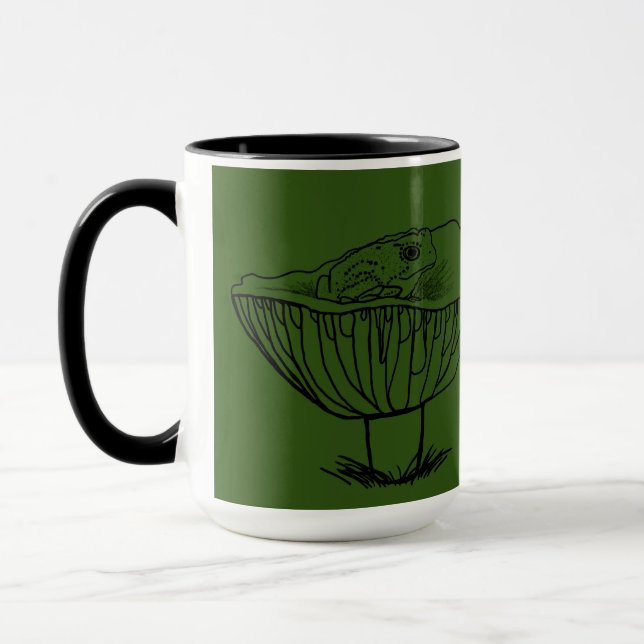 Frogy auf einem Pilz Tasse (Links)