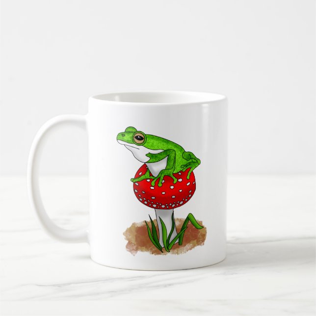 Frögy | Funny Frog Kaffeetasse (Links)