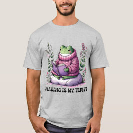 Frogy Reading ist meine Therapie T-Shirt