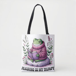 Frogy Reading ist meine Therapie Tasche
