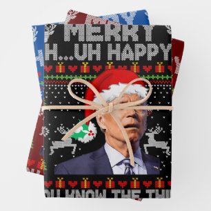 Froh, dass du das, was Joe Biden kennt Geschenkpapier Set