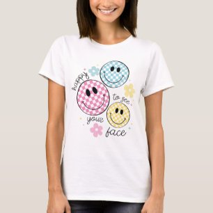 froh, deinen Gesichtslehrer wieder in die Schule z T-Shirt
