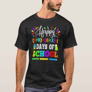 Frohe 100 Tage Schule 100. Mathe-Gleichung Lehren T-Shirt