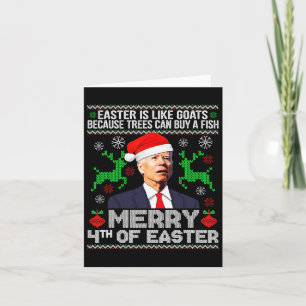 Frohe 4. Osterfest Weihnachten Weihnachten Ugly Sw Karte