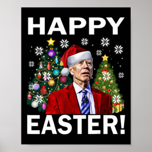 Frohe 4. Ostern Lustiger Joe Biden Weihnachten Häs Poster