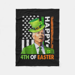 Frohe 4. Ostern Lustiger Joe St Patricks Day Lepr Fleecedecke
