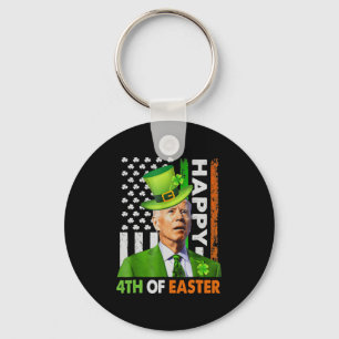 Frohe 4. Ostern Lustiger Joe St. Patricks Day Lepr Schlüsselanhänger