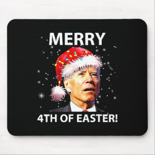 Frohe 4. Osterspass Joe Biden Weihnachten hässlich Mousepad