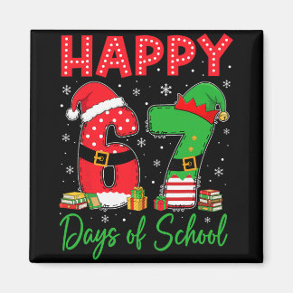 Frohe 67 Schultage Six Seven 67 Weihnachten San Magnet