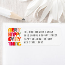 Frohe Alles farbenfrohe Typografie Urlaub