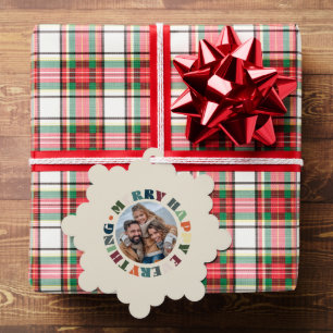 Frohe Alles Groovy Weihnachten Ornament Karte