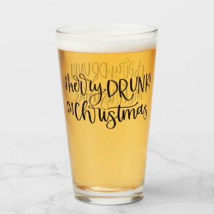 Frohe Betrunkene Weihnachten   Funny Drink Spaß Glas