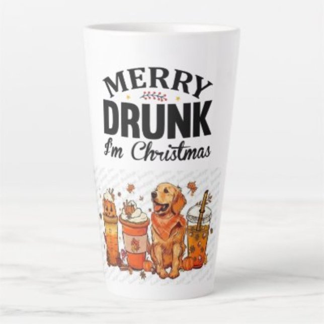 "Frohe Betrunkene Weihnachten" Humorvolle FesLatte Milchtasse (Von Creator hochgeladen)