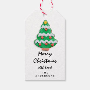 Frohe bis Weihnachten Geschenk Happy New Gingerbre Geschenkanhänger