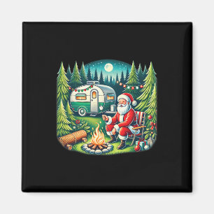 Frohe Campmas Weihnachten Camper Campingliebhaber Magnet